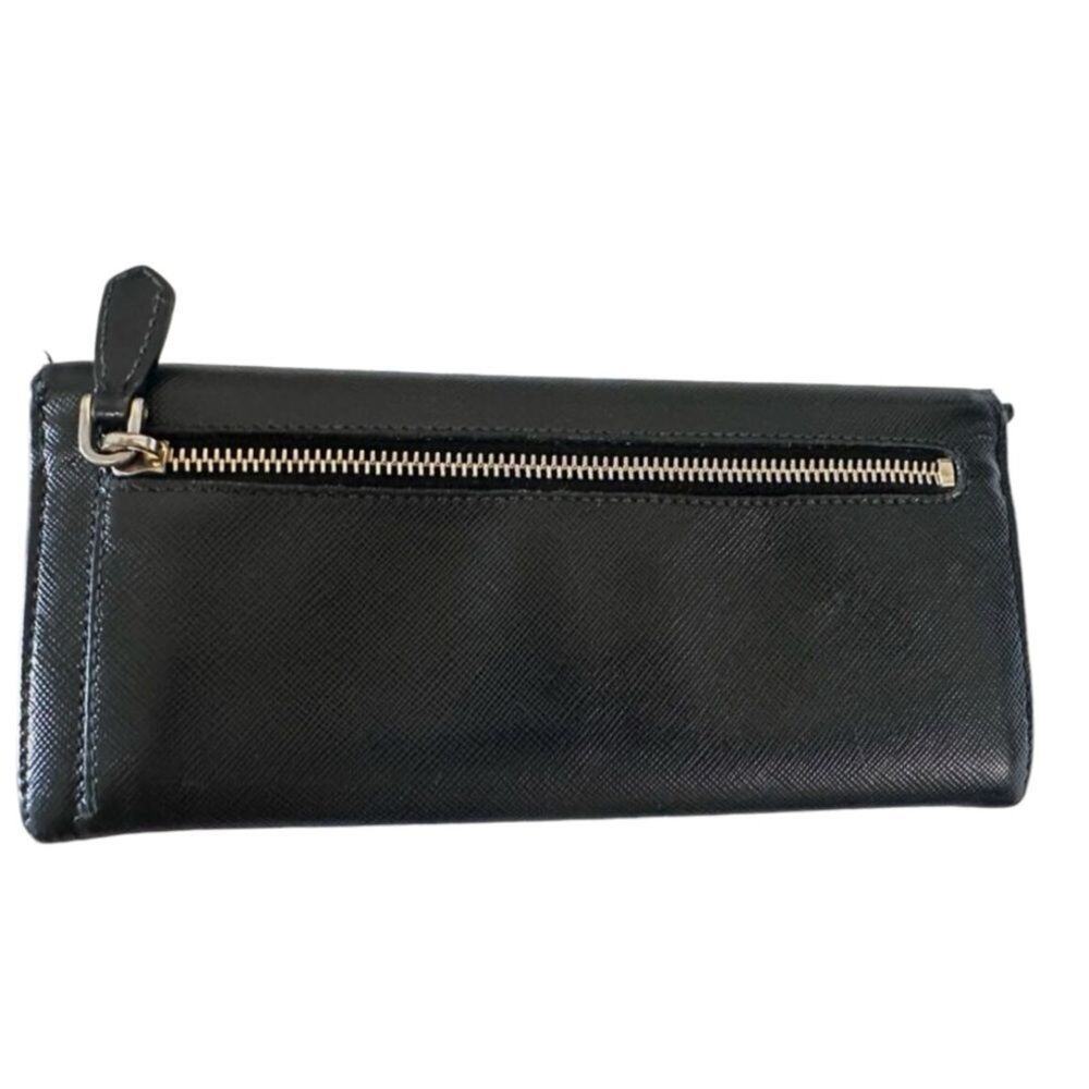 PRADA Black Saffiano Fiocco Leather Bow Continental Wallet with COA Included - Picture 3 of 9